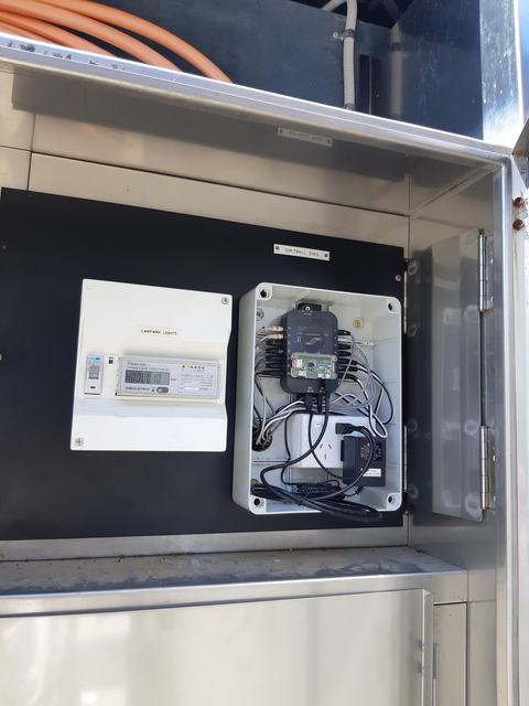 Monitoring enclosure beside an existing electricity meter