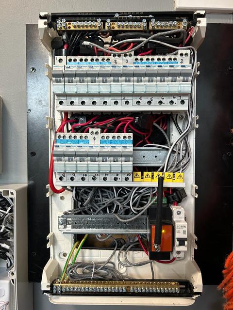 Circuit monitoring inside a community facility switchboard